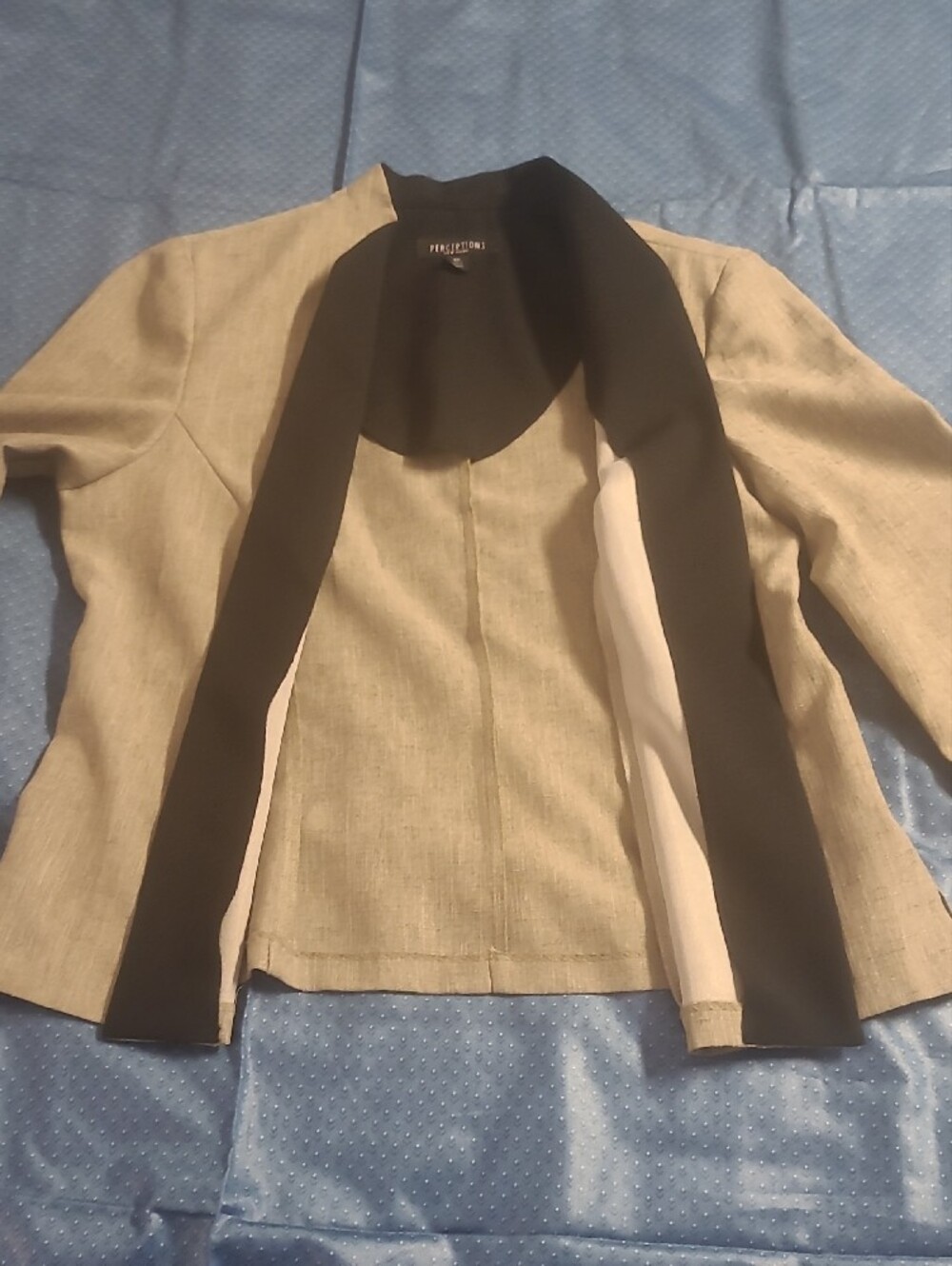 Perceptions Black Unlined Jacket - Picture 3 of 6